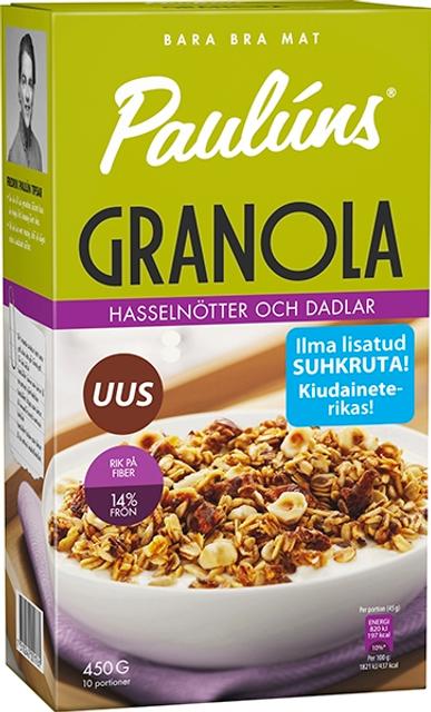 Paulúns Granola sarapuupähklite ja datlitega 450 g