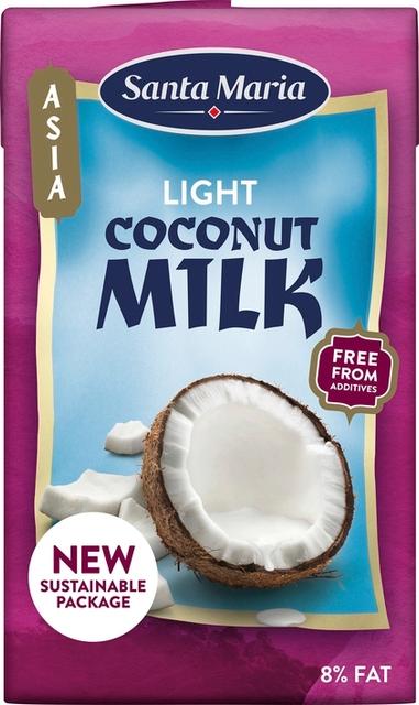 Santa Maria Coconut Milk Light Kookosmaito Vähärasvainen 250 ml