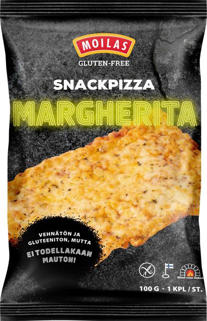 Moilas Gluten-Free Snackpizza Margherita 100 g esipaistettu pakaste