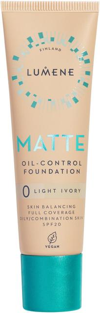 Lumene Matte Oil-control Mattameikkivoide SPF20 0 Light Ivory 30 ml