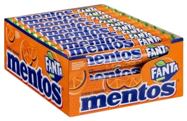 Mentos Fanta Orange nätsukomm 37,5g