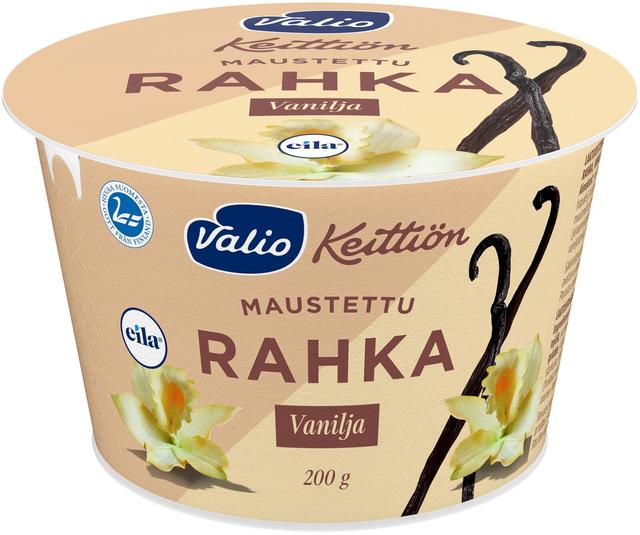 Valio Keittiön maustettu rahka 200 g vanilja laktoositon