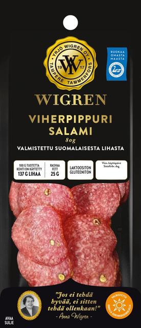 Wigren Viherpippuri Salami 80g