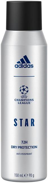 Adidas UEFA Star Edition Antiperspirantti deospray 150 ml, miehille