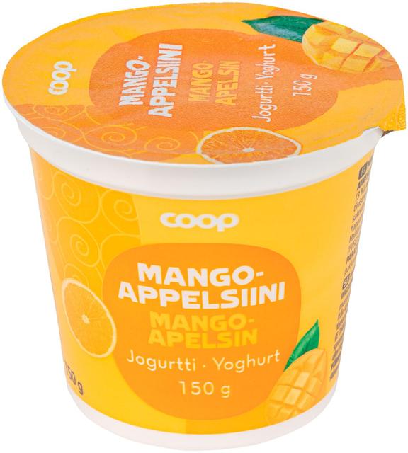 Coop mango-appelsiinijogurtti 150 g
