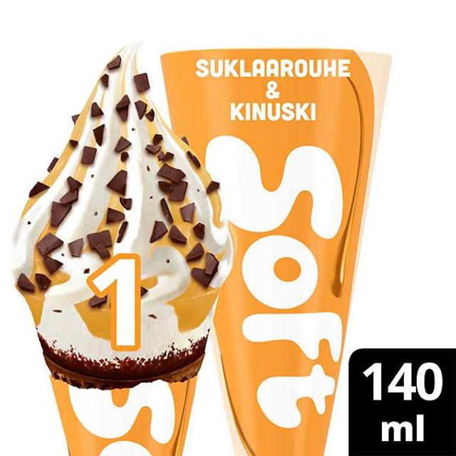 Ingman Soft Suklaarouhe & Kinuski Jäätelötuutti 140ml/81g