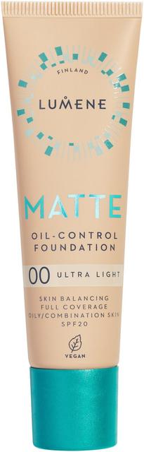 Lumene Matte Oil-control Mattameikkivoide SPF20 00 Ultra Light 30 ml