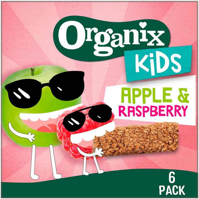 Organix Kids Oaty Bars Raspberry & Apple Luomu täysjyvä kaurapatukka 6x23g