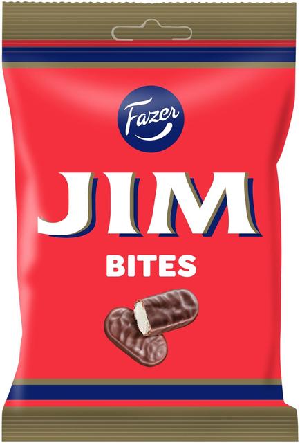 Fazer Jim Bites tumma suklaapala 94g
