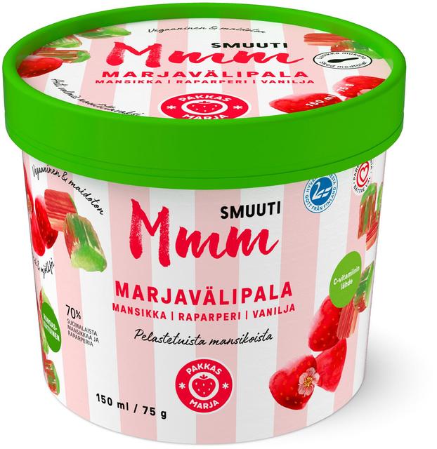 Smuuti marjasuupiste maasika&rabarber gluteenivaba 75 g