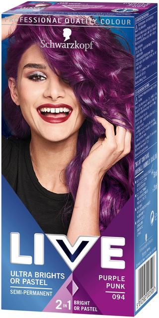 Schwarzkopf LIVE Ultra Brights 94 Purple Punk hiusväri