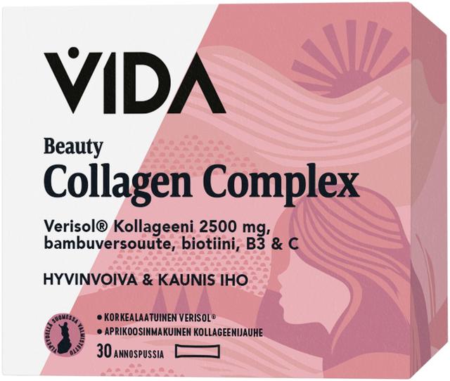 Vida Beauty Collagen Complex kollageenijuomajauhe 30 annospussia