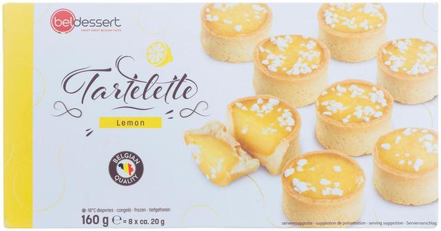 Mademoiselle Desserts külmutatud Mini Tartlett Sidruniga, 8x20g
