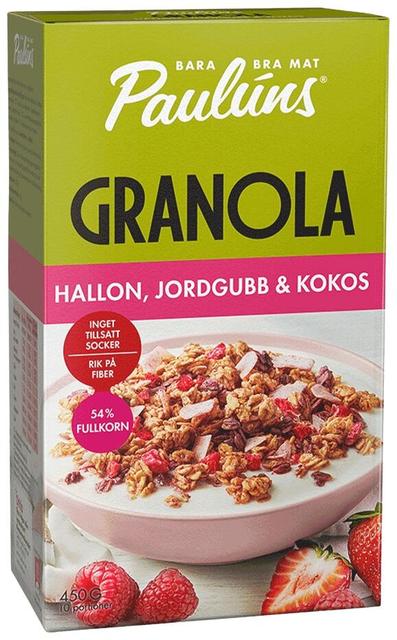 Paulúns Granola vaarika maasika ja kookosega 450 g