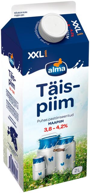 Alma täispiim 3,8-4,2% 2l