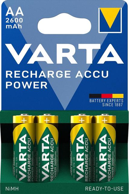 Varta akkuparistot Recharge Accu Power AA 2600mAh 4 kpl