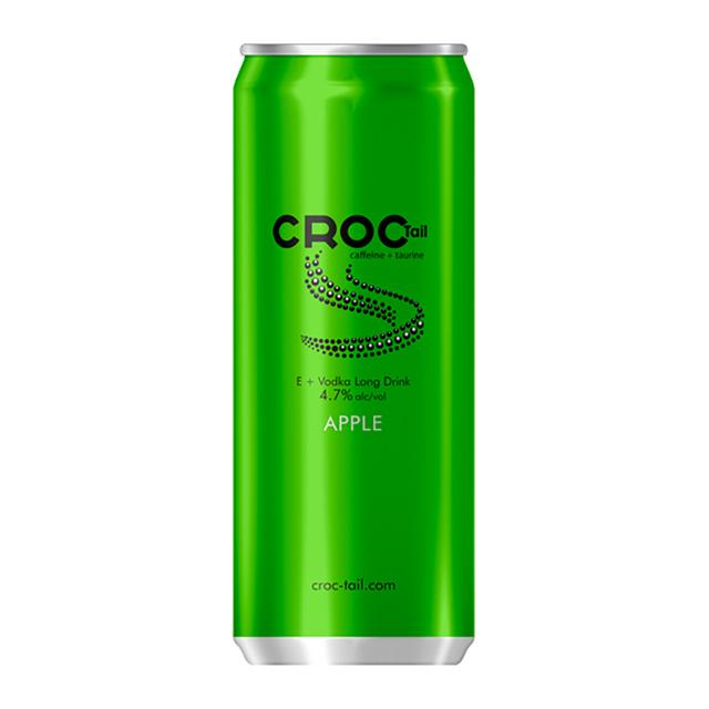 Croc Tail E + Vodka Long drink omena alkoholijuoma cocktail 4,7% 330ml