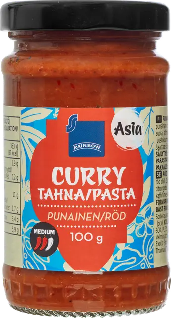 Rainbow 100g punainen currytahna