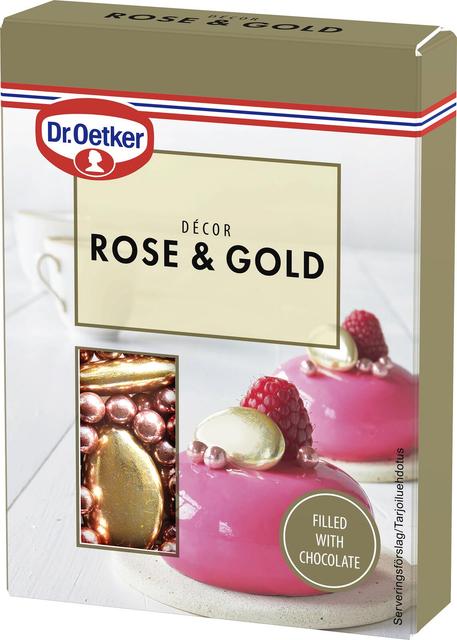 Dr. Oetker Rose&Gold Décor -suklaakoriste 42g