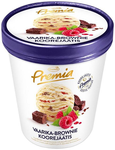 Vaarika-brownie jäätis, 500 ml