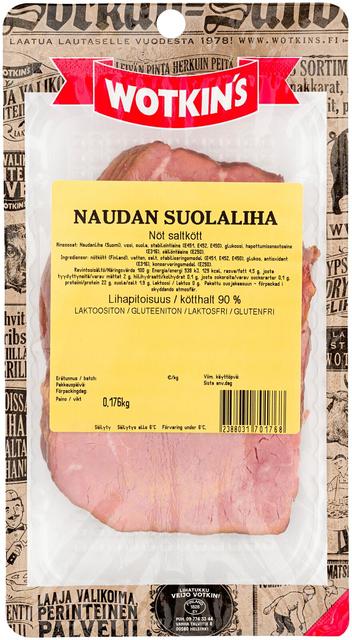 Wotkin´s 80-170 g Naudan suolaliha kokolihaleikkele