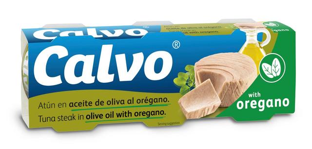 Calvo oliiviöljy & oregano tonnikala 3x80/52g