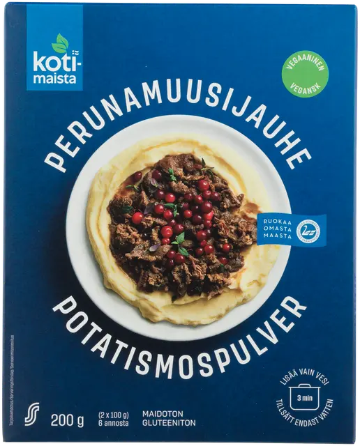 Kotimaista maidoton perunamuusijauhe 200 g