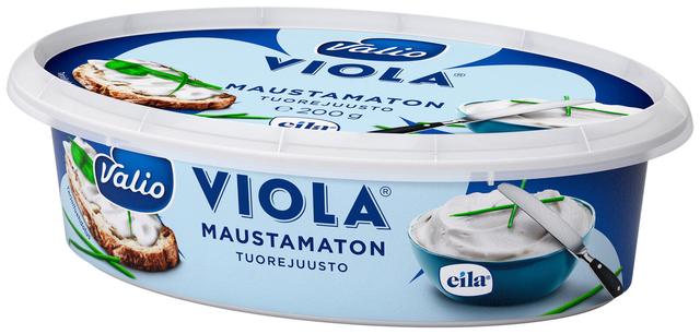 Valio Viola® e200 g maustamaton tuorejuusto laktoositon