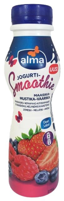 Maasika-mustika-vaarika jogurtismuuti, 275 g