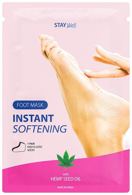 STAY Well Instant Softening Foot Mask HEMP SEED