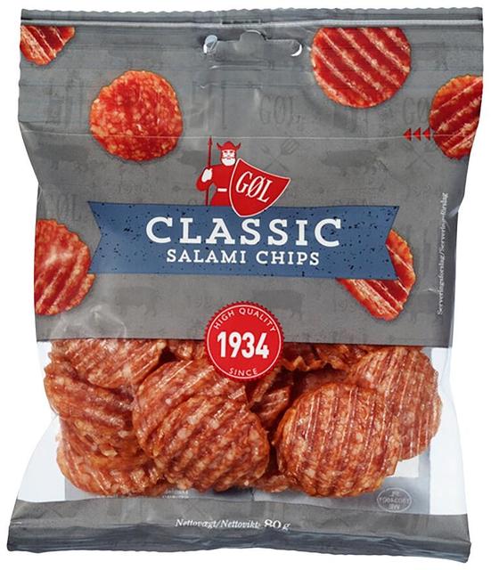 GØL Salami chips Classic 80g