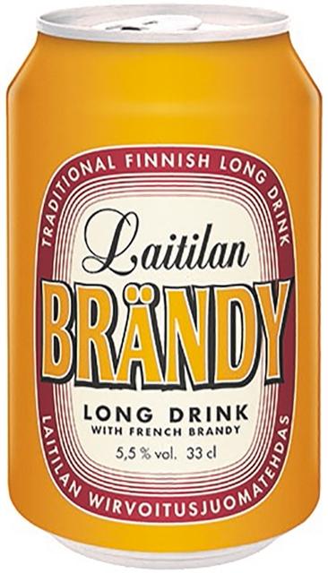 Laitilan Brändy 5,5% 0,33L long drink with French brandy
