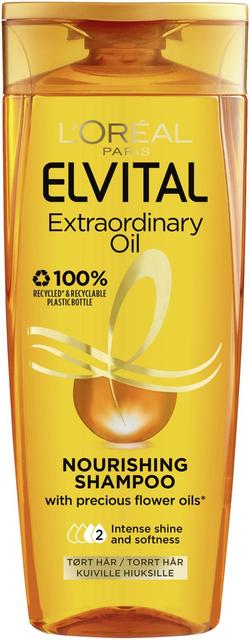 L'Oréal Paris Elvital Extraordinary Oil Shampoo normaaleille ja kuiville hiuksille 250ml