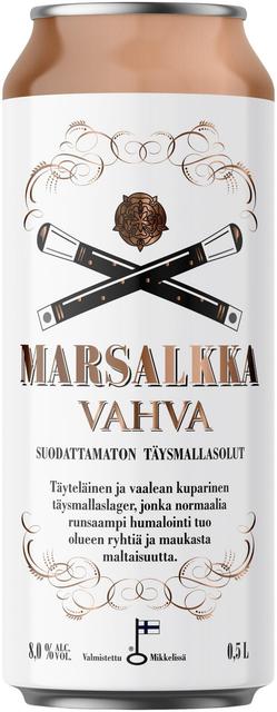 Marsalkka Vahva Lager 8,0% olut 0,5l tölkki