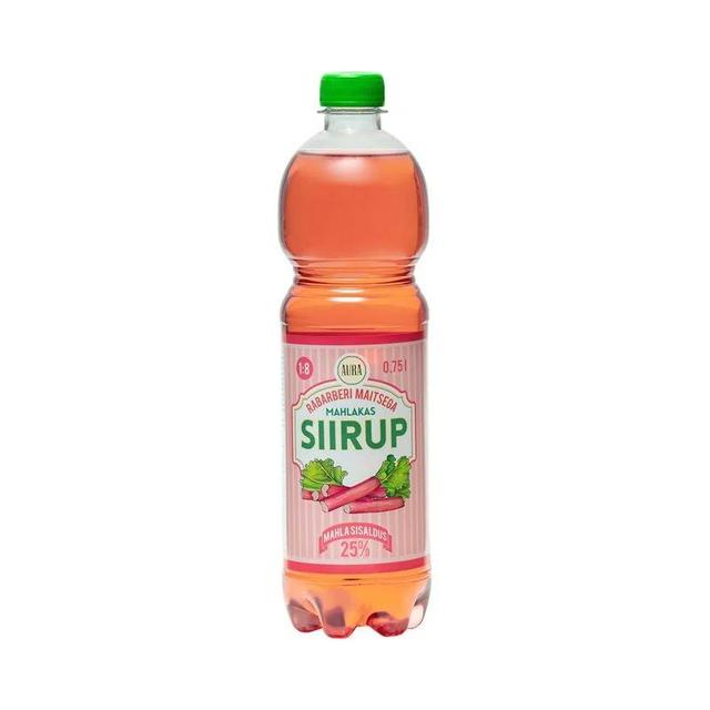 Aura rabarberi maitsega siirup 750ml