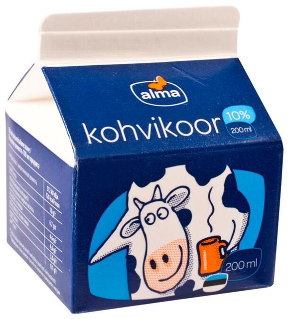 Kohvikoor 10%, 200 ml