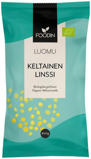 Foodin Keltainen linssi luomu 400g