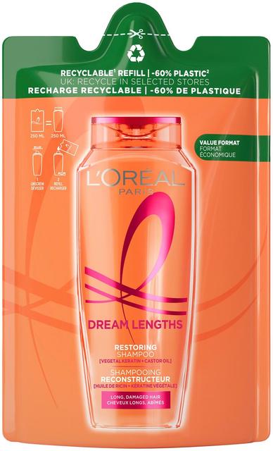 Šampoon Elvital Dream Length täitepakk 250ml