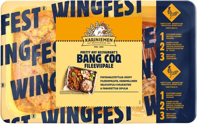 Kariniemen Kananpojan Wingfest® Fileeviipale Bang Coq 415 g