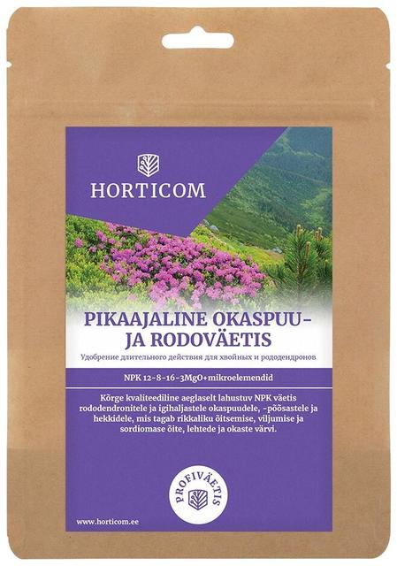 Pikaajaline okaspuu - ja rodoväetis Horticom 750g