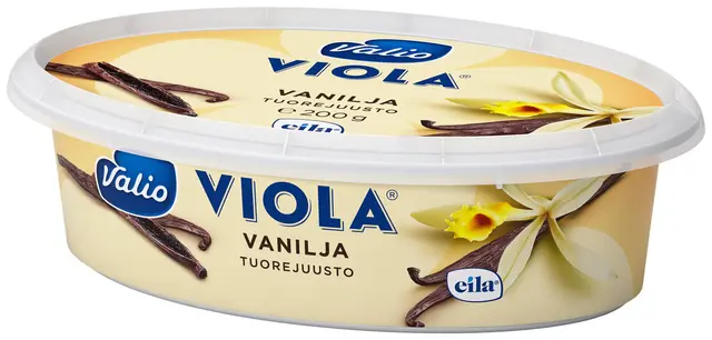Valio Viola® e200 g vanilja tuorejuusto laktoositon