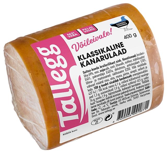 Broilerirulaad  klassikaline 400 g