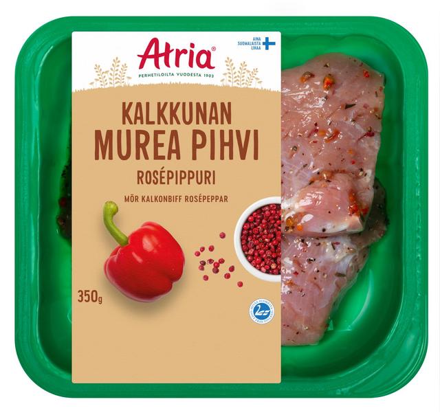 Atria Kalkkunan Murea Pihvi Rosépippuri 350g