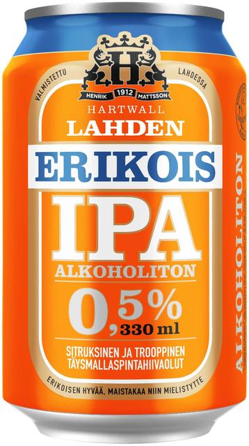 Lahden Erikois IPA olut 0,5% 0,33 l