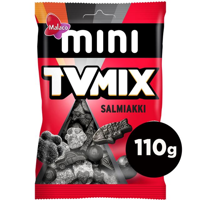 Malaco Mini TV Mix Salmiakki makeissekoitus 110g
