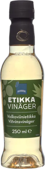 Rainbow valkoviinietikka 250 ml