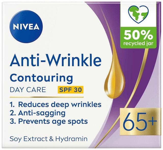 NIVEA 50ml Anti-Wrinkle Contouring Day Cream 65+ -päivävoide