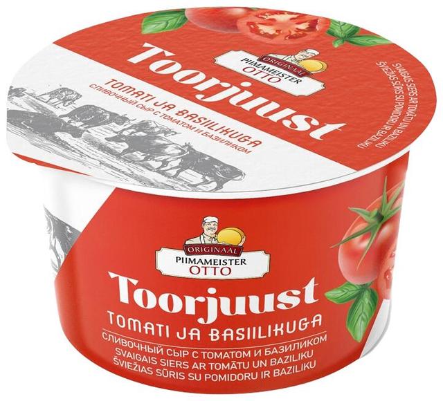 Piimameister Otto toorjuust tomati ja basiilikuga 150g