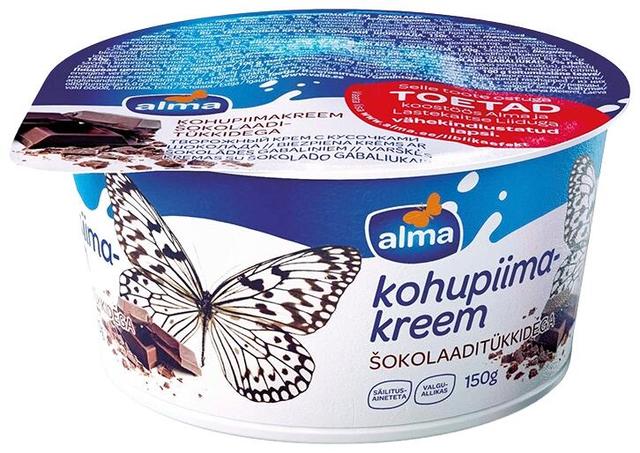 Šokolaaditükkidega kohupiimakreem, 150 g