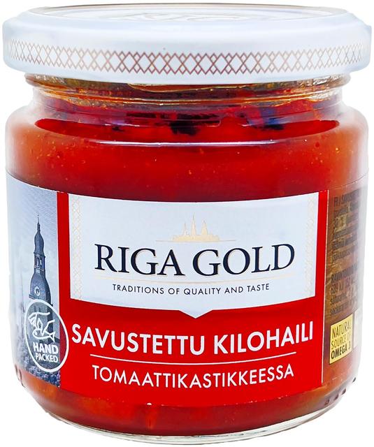 Riga Gold Savustettu kilohaili tomaattikastikkeessa 185g